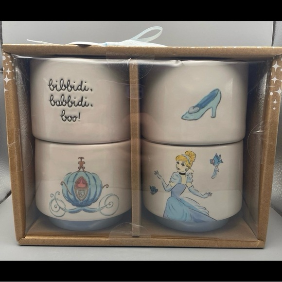 NWT Disney Rae Dunn 2024 Cinderella Stackable Ramekins | Set of 4 - Picture 5 of 5